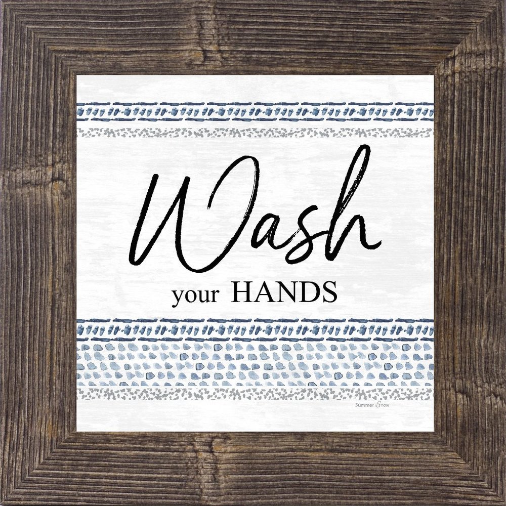 Wash your Hands Wall Print in Frame